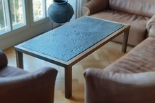 Couchtisch Eiche mit  Schieferplatte - sehr gepflegt - Abholung