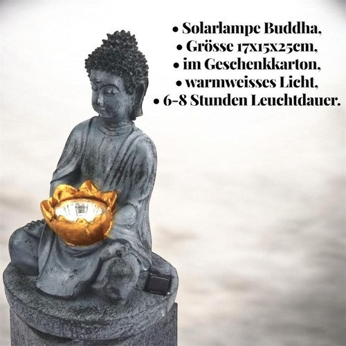 Solar buddha deko garten - buddha,