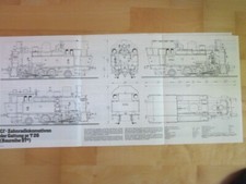 Bahn Großformat Risszeichnung