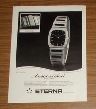 Seltene Werbung vintage ETERNA