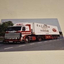 G & J Jack Ltd Fish Merchants Fraserburgh Scania 143 LKW/LKW Foto 6x4 