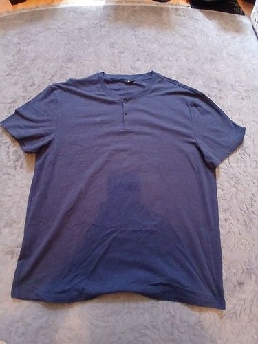 Herren henley shirt blau - shirt,