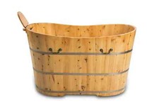 Holzbadewanne Bern 120x62cm Zeder Badewanne Bad Zedernholz