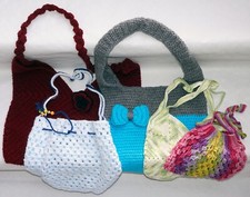 Handgefertigte Tasche, Bag, Umhängetasche, Kindertasche, Einkaufsnetz, Rucksack