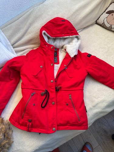 Roter warmer kurzmantel - roter,