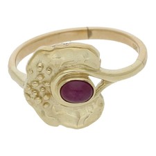 Rubin Ring Unikat 585 Gold Gr