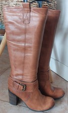 VENTURINI LEDER STIEFEL REITERSTIEFEL Gr. 38 cognac COWBOYSTIEFEL