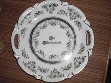 Porzellanteller Silberhochzeit antik Spruchteller PK SILESIA  Durchmesser 25 cm 