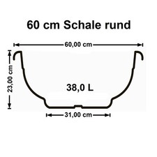 Blumenschale in 3 Farben und 9