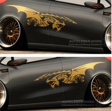 2x Drachen Seitenaufkleber