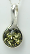 Edler Bernstein Anhänger 925