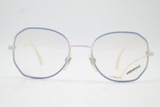 Vintage Brille Menrad Vintage Weiß Blau Oval Brillengestell eyeglasses