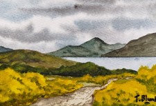 ORIGINAL AQUARELL - Weg mit