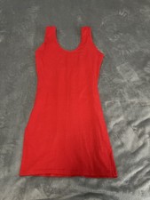 Rotes Basic Sommer Kleid von