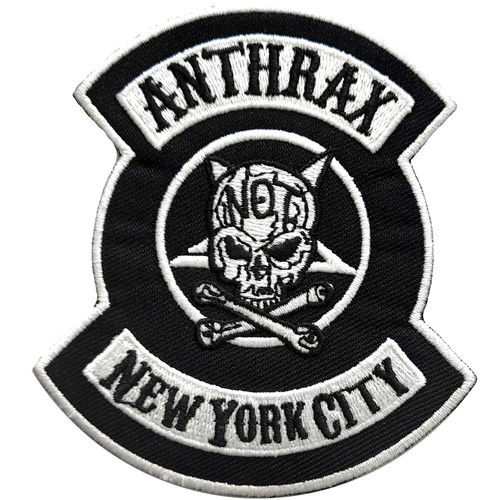 Anthrax aufbügler embroidery - anthrax,