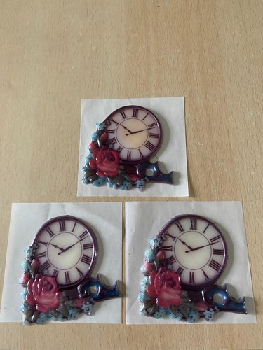 Wachsornament uhr set - uhr,