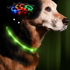 4er Set Hundehalsband LED 80cm