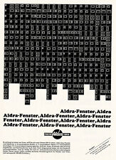 3w20068/ Alte Reklame von 1968 – ALDRA – Fenster und Türen – Meldorf