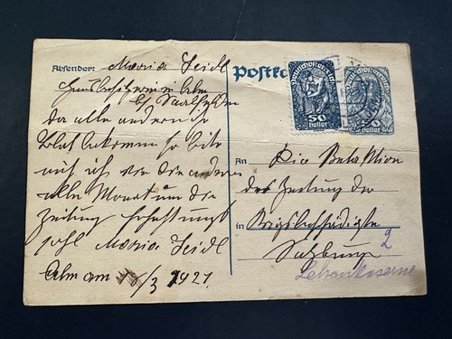 Postkarte heller alm - 50,