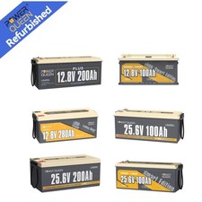 (Gebraucht wie neu) 12V/24V 100Ah 200Ah 300Ah Lithium Batterie LiFePO4 Akku
