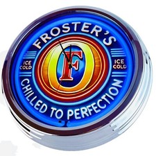 N-0838 "Froster´s Beer" Wanduhr Neon Uhr Deko Wohnzimmer Büro Werkstatt