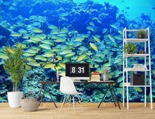 3D Ozean Fische Q7473 Tapete