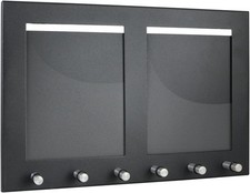 HMF Schlüsselbrett mit 2 Bilderrahmen 6 Schlüsselhaken Schlüsselboard