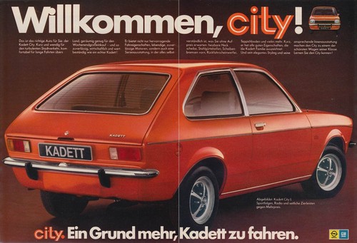 Opel kadett city reklame - kadett, c