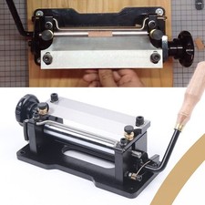Leder Schälmaschine Spaltmaschine Manuelle Leather Skiver Schäler Splitter NEU