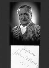 Hans Moser+ - seltenes original Autogramm - "HALLO DIENSTMANN"