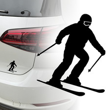 Ski Fahrer Auto Aufkleber |