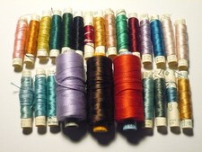 Gütermann Hela Seide Konvolut - neue und angefangene Röllchen