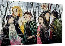 Leinwand Bilder Anime Demon Slayer Wandbilder - Hochwertiger Kunstdruck