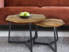 Couchtisch 2er Set achteckig