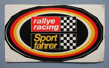 Aufkleber Motorsport Oldtimer rallye racing Sportfahrer Zielflagge 14,0 x 8,3 cm