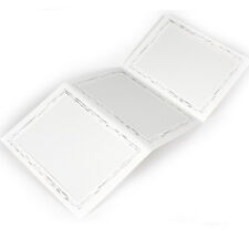 10 Stück - 3 er Leporello Bildmaß 13 x 18 cm, filigraner Silberrand Bilderrahmen