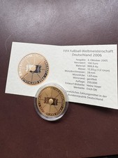 Gold Münze Fußball WM 2006