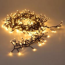 Außen Büschel Lichterkette warm + Timer - 960 LED - Weihnachts Baum Beleuchtung