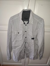 Angelo Litrico Hemd Herren Größe L 41/42, Weiß, Gestreift