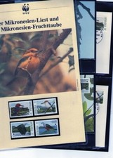WWF 1990 Mikronesien Liest- und Fruchttaube Mi.Nr. 174-77 komplettes Kapitel