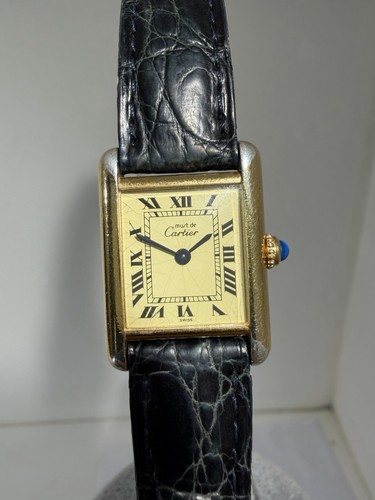 Cartier tank vermeil - sm, must