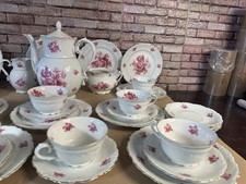 Kaffeeservice 36tlg  Porzellan Schuhmann Bavaria Vintage  Barock Rosen