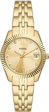 FOSSIL Damenuhr Scarlette ES5338 analog Armbanduhr goldfarben 32 cm