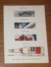 Seltene Werbung OUZO 12 - Knoten 8 - Wolken 0 - Luft 28 - Ouzo 12 1993
