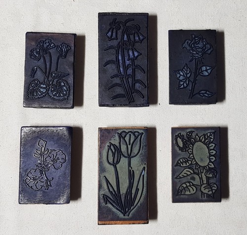 Ddr kinderstempel blumen - 6x,