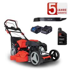 Scheppach Benzin Rasenmäher MS225-53E 6PS Radantrieb Hybrid-Start +Öl +2.Messer