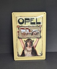 Opel motorwagen blechschild - opel, /