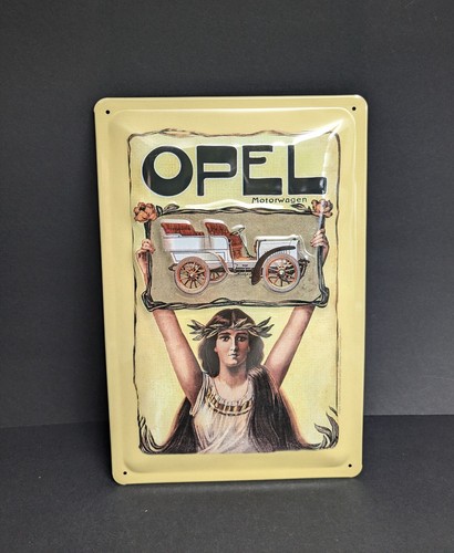 Opel motorwagen blechschild - motorwagen, /