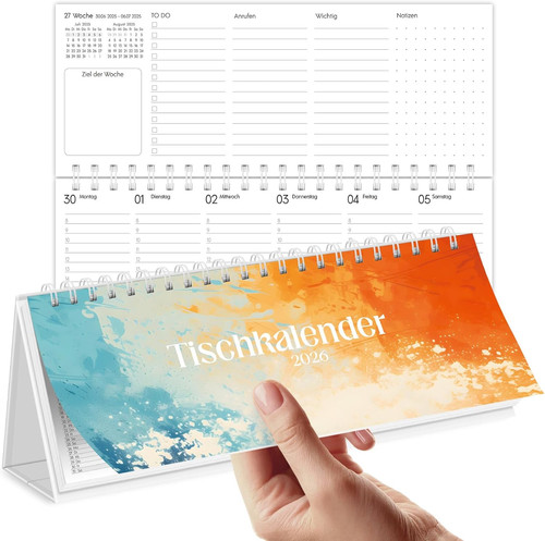 Tischkalender 2026 quer - tischkalender,