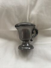 Antiker Senftopf aus Zinn 